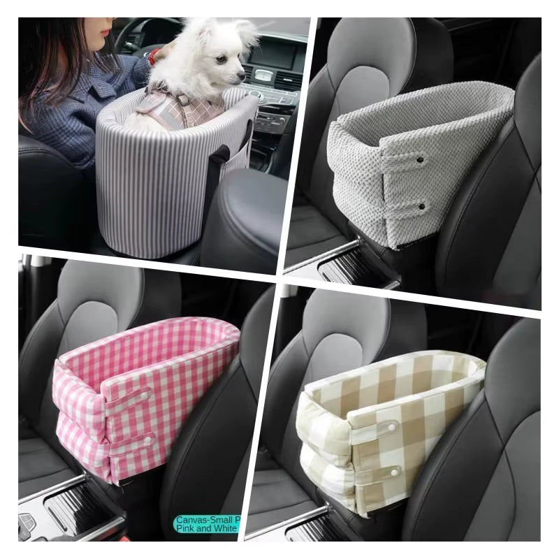 Dog Car Seat Carrier - Premium Travel Basket for Small Dogs and Puppies, Ideal for Chihuahua and Pet Accessories