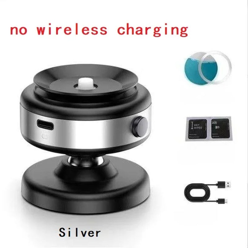 Wireless Charge 360°Rotatable Vacum Car Holder for Iphone Samsung Xiaomi Magnetic Car Mount Vacuum Phone Holder